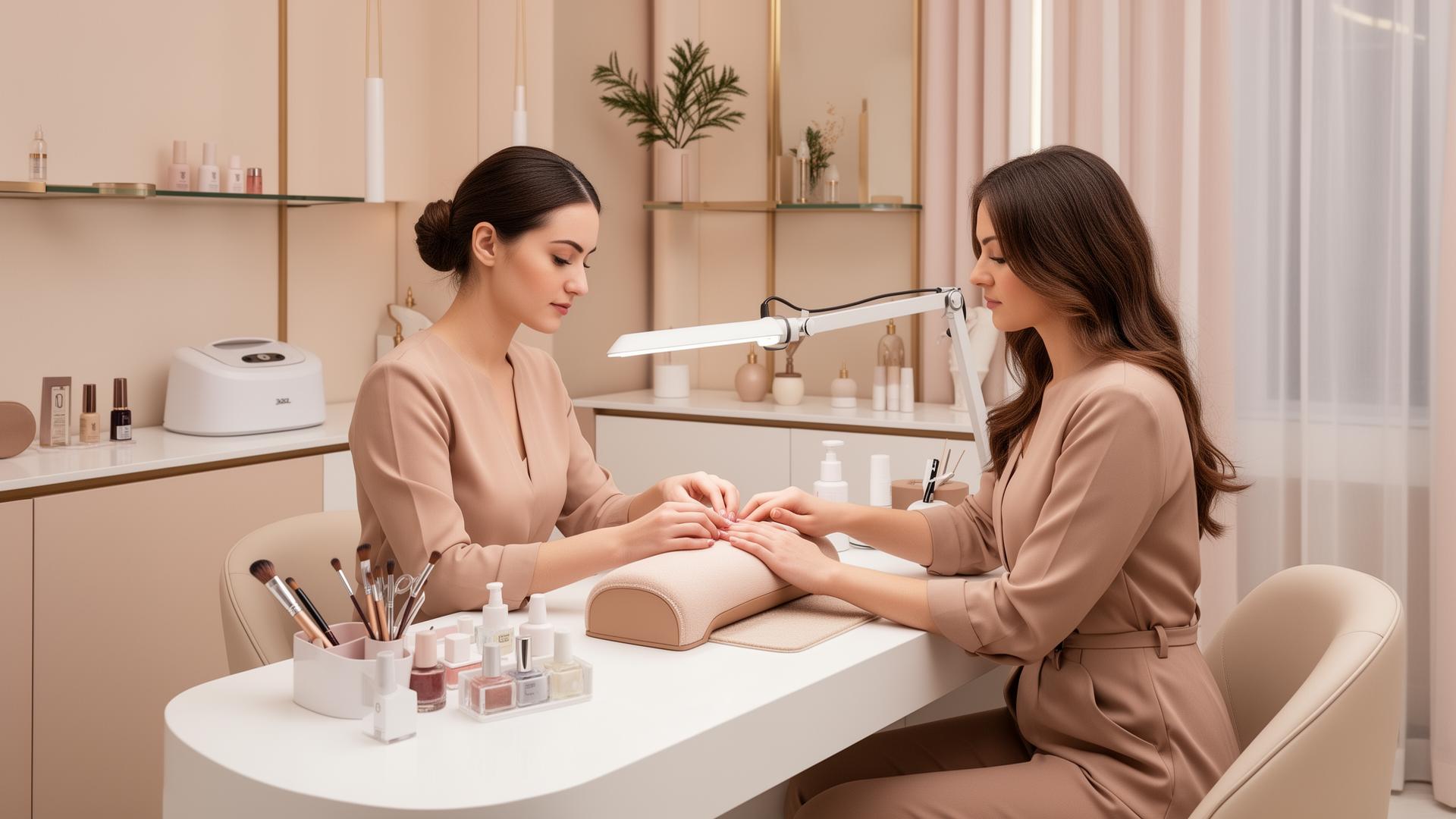 Prothésiste ongulaire utilisant l'interface Madyis